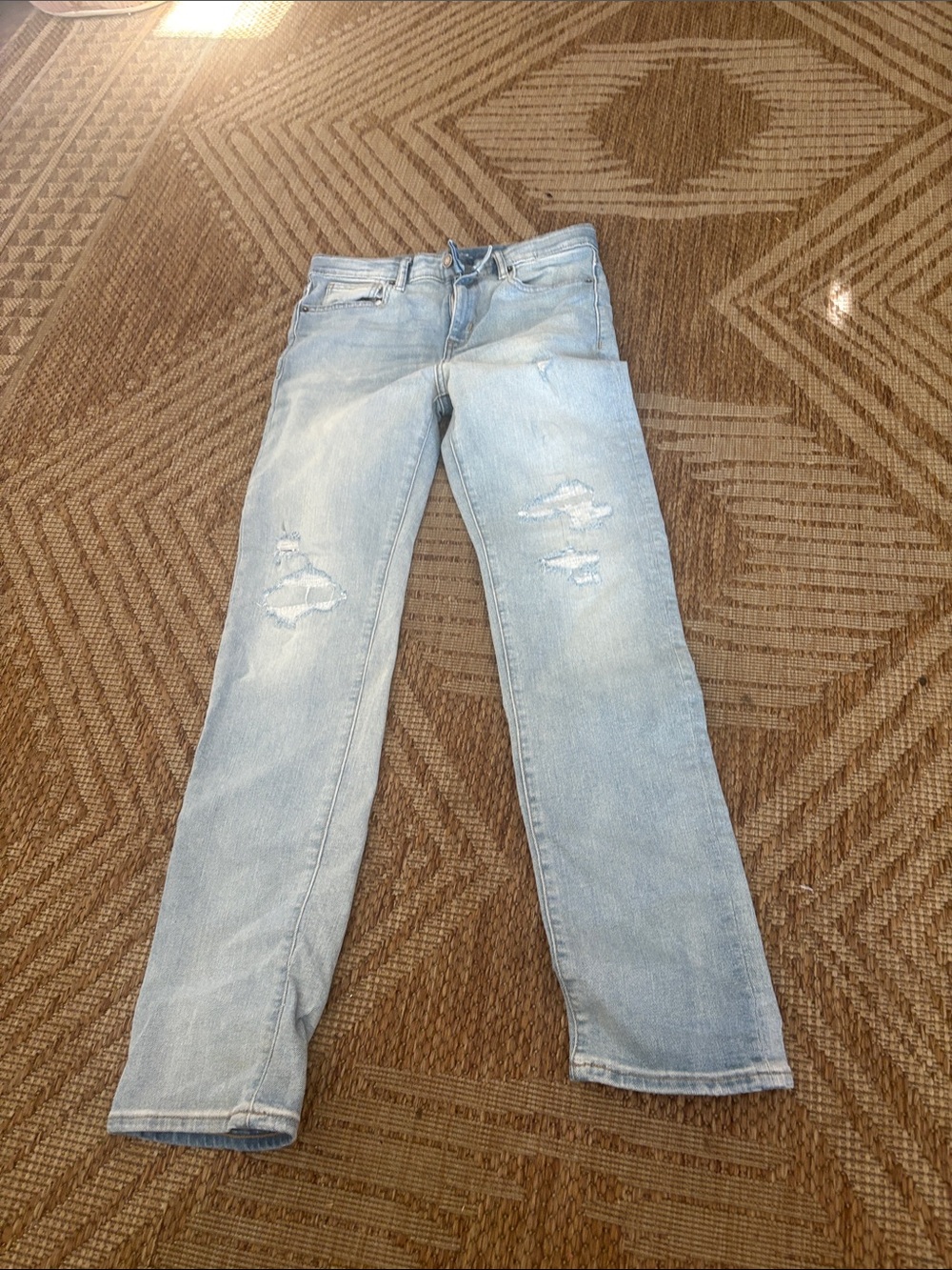 Old Navy Light Wash Distressed Kids Jeans